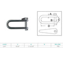4 Pc Marine Boat Stainless Steel 1/4" Halyard Key Shackle Captive Pin 750 Lb WLL