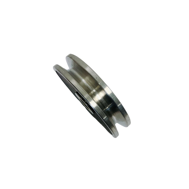 Marine Boat Stainless Steel T304 4" Sheave Wire Rope Pulley Brass Brushing
