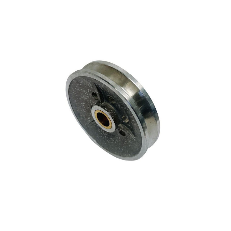 Marine Boat Stainless Steel T304 4" Sheave Wire Rope Pulley Brass Brushing
