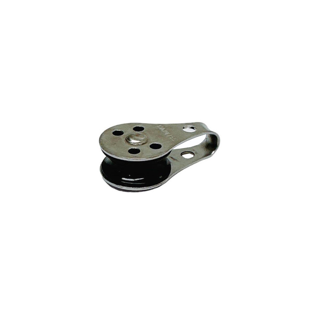 Marine Boat T304 Stainless Steel 1/4" Pulley Block Wire Rope Hoist Lift Puller
