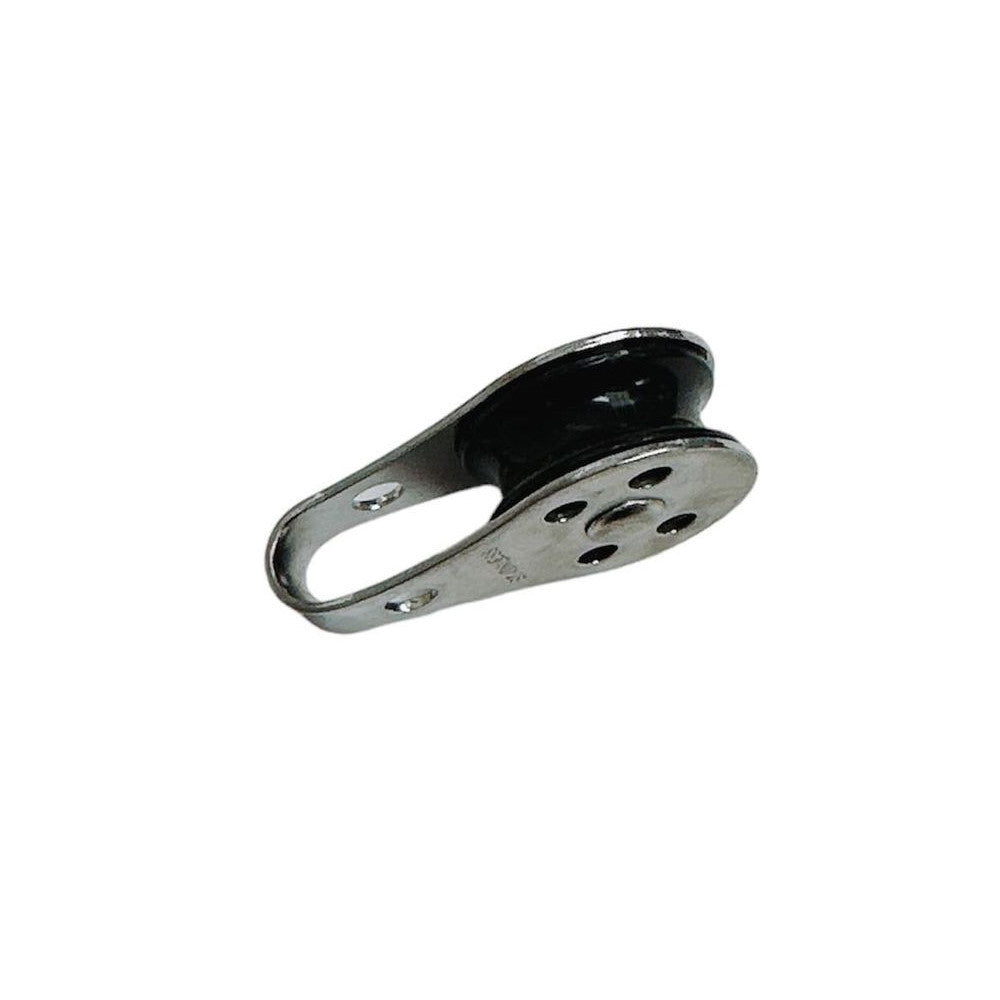 Marine Boat T304 Stainless Steel 1/4" Pulley Block Wire Rope Hoist Lift Puller
