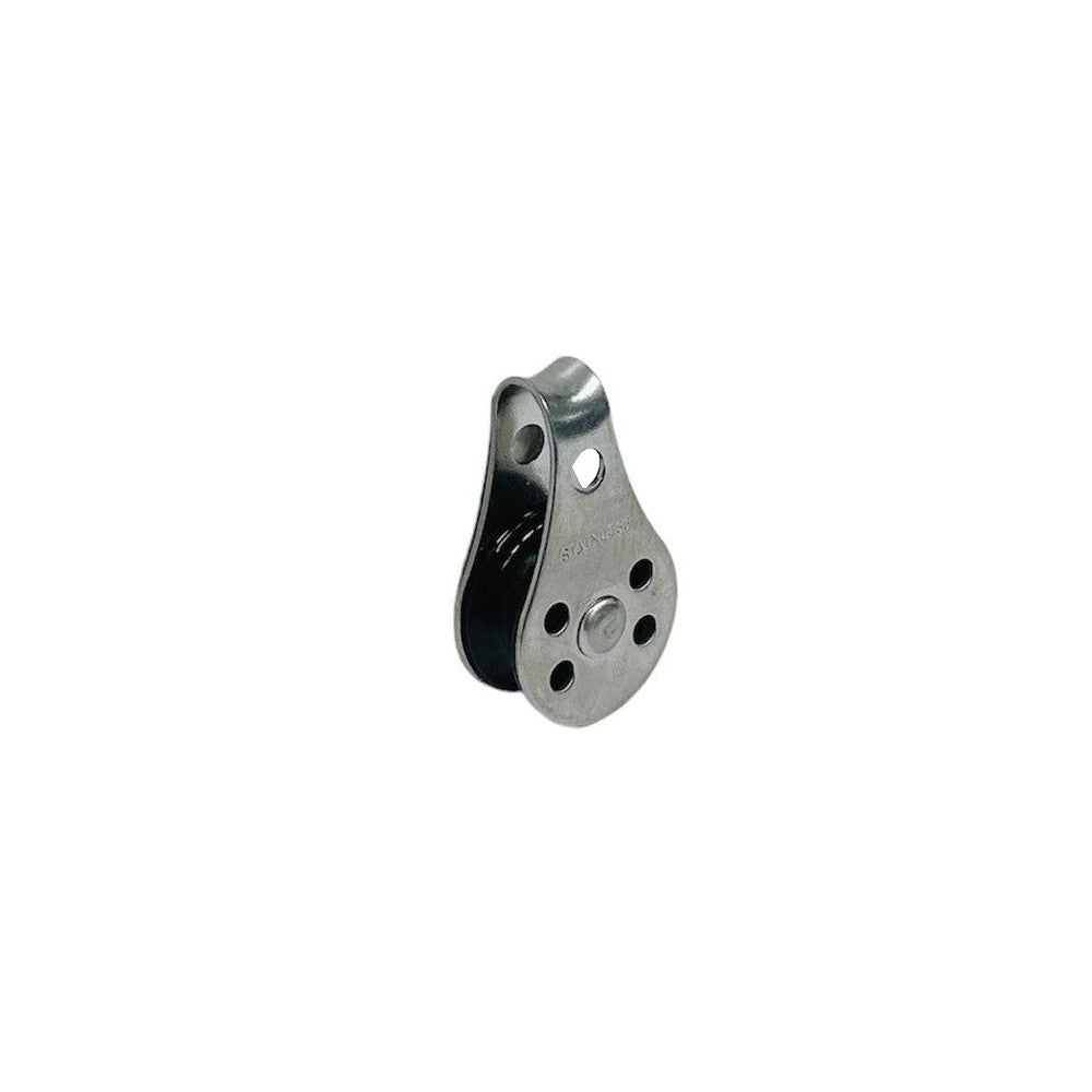 Marine Boat T304 Stainless Steel 1/4" Pulley Block Wire Rope Hoist Lift Puller