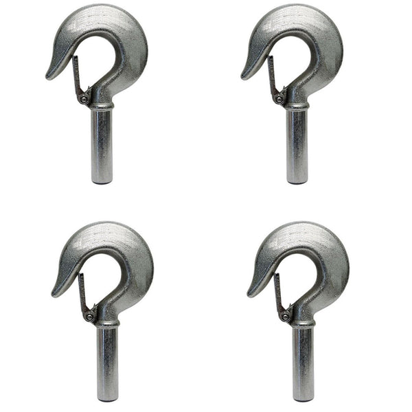 4 Pc Marine Stainless Steel 5/8" Shank Hook Drop Forged Hook Rigging 1500 Lb WLL
