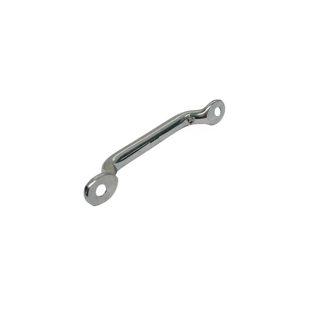 10 Pcs Set T304 Stainless Steel Long Pad Eye for 3/16", 1/4", and 5/16" Cable, Marine Yacht Rigging Hardware