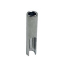 4 pc Set Marine T316 Stainless Steel T Anchor Fitting for 1/8" 3/16" Cable, Hand Swage Wire Rope Terminal for Deck, Dock, Railing