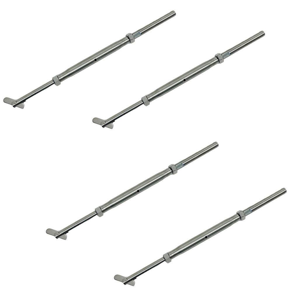 4Pc Stainless Steel 1/4