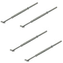4Pc Stainless Steel 1/4" Threaded Drop Pin Hand Swage Stud Turnbuckle 1/8" Cable