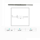 4 Pc Stainless Steel 5/16" Threaded Lag & Swage Stud Turnbuckle 3/16" Cable