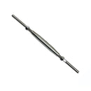 4 Pc Set Marine Stainless Steel Thread Fork and Swage Stud Turnbuckle for Cable Wire, Wire Rope Railing Tensioner