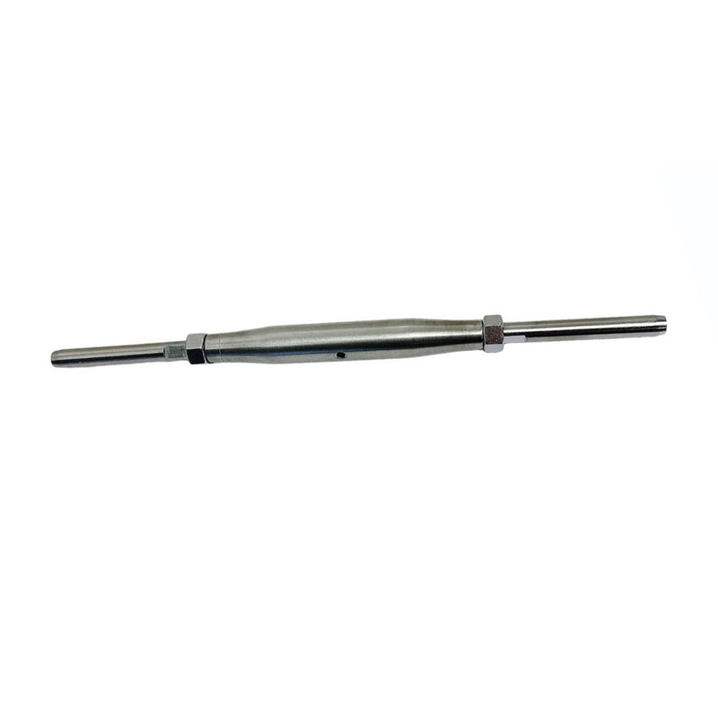 4 Pc Stainless Steel 5/16" Thread Swage Stud & Stud Pipe Turnbuckle 3/16" Cable