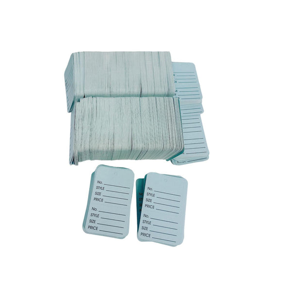LIGHT BLUE 1000 PCS Large Perforated Hang Tags Coupon Price Paper Label Card