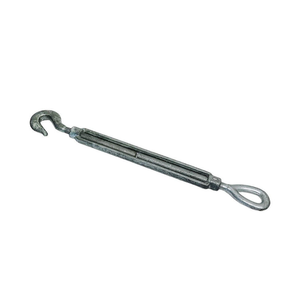 1/2" x 9" Hook Eye Galvanized Turnbuckle Drop Forged 1500Lb WLL Hook Eye Pulley