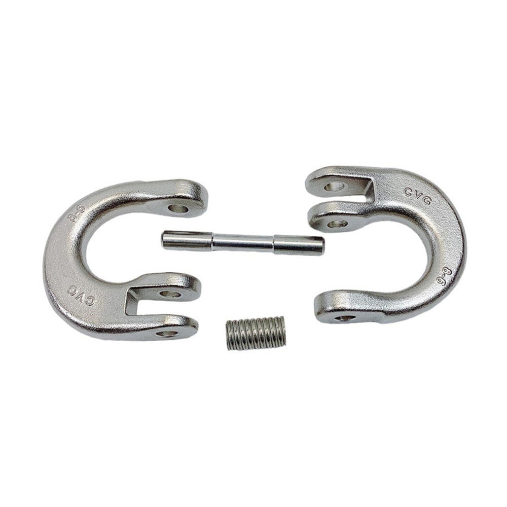 4 Pc Set Stainless Steel T318LN G60 Hammerlock Link, Chain Connecting Link Coupling Link for Lifting, Rigging, Towing
