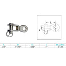 Marine Boat Stainless Steel T316 Rigging Toggle Lifting Rigging