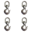 4 Pc Marine Boat Stainless Steel 3/4" Drop Forged Swivel Eye Hook 2,000 LBS WLL