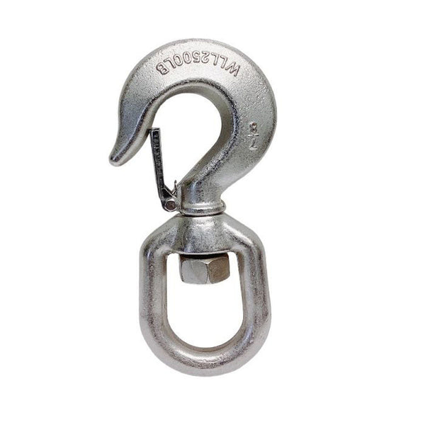 Marine Boat Stainless Steel T316 7/8" Drop Forged Swivel Eye Hook 2,500 LBS WLL