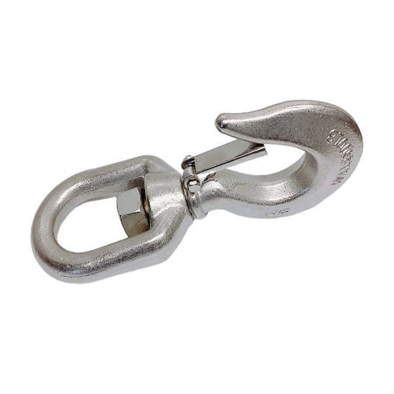 Marine Boat Stainless Steel T316 7/8" Drop Forged Swivel Eye Hook 2,500 LBS WLL