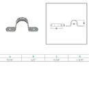 Stainless Steel T316 Eye Strap 2 Holes Marine Hardware Lifting Rigging