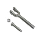 4 Pc Set Marine T316 Stainless Steel Drop Forged Swage Jaw Open Socket, Wire Rope Cable Rigging Fitting for Boat, Dock, and Deck Use