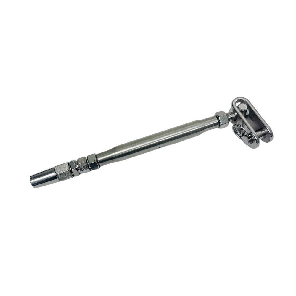 4 Pc Set Marine T316 Stainless Steel Toggle and Swageless Turnbuckle, Cable Wire Tensioner for Deck, Dock, Railing, and Rigging