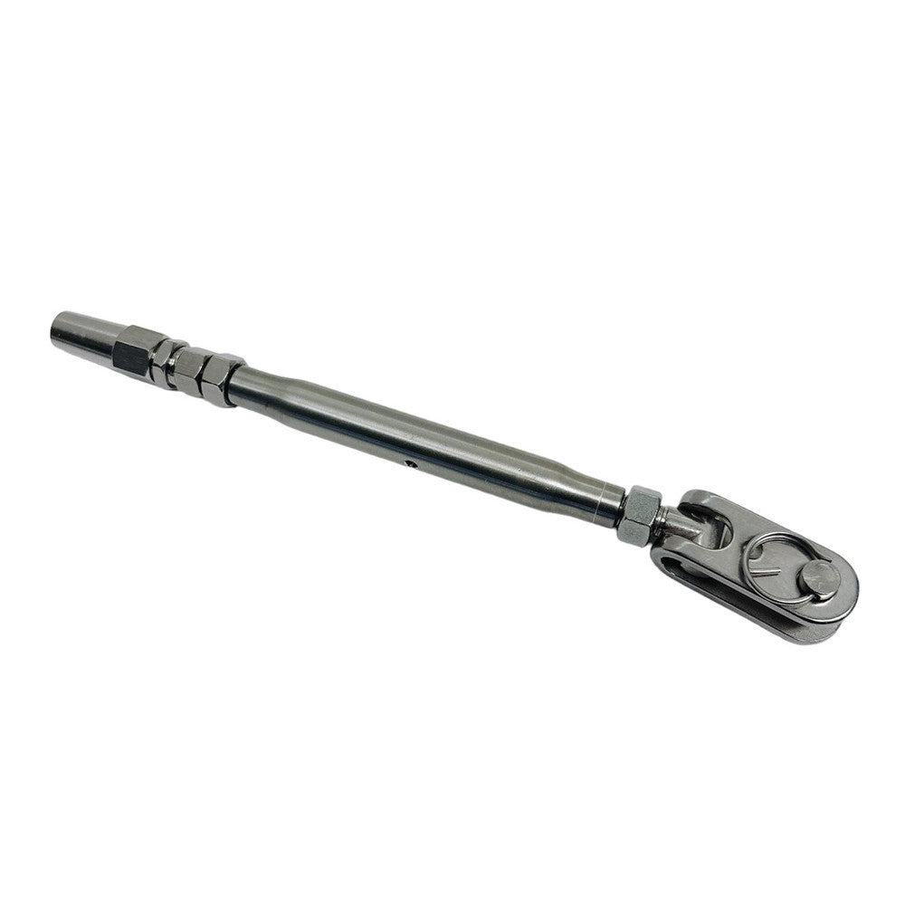 4 Pc Set Marine T316 Stainless Steel Toggle and Swageless Turnbuckle, Cable Wire Tensioner for Deck, Dock, Railing, and Rigging