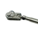 4 Pc Set Marine T316 Stainless Steel Toggle and Swageless Turnbuckle, Cable Wire Tensioner for Deck, Dock, Railing, and Rigging