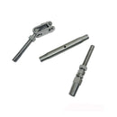 4 Pc Set Marine T316 Stainless Steel Toggle and Swageless Turnbuckle, Cable Wire Tensioner for Deck, Dock, Railing, and Rigging