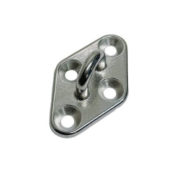 4 Pc Marine Stainless Steel T304 11/32" Diamond Pad Eye Welded Eye Pad Lift Rig