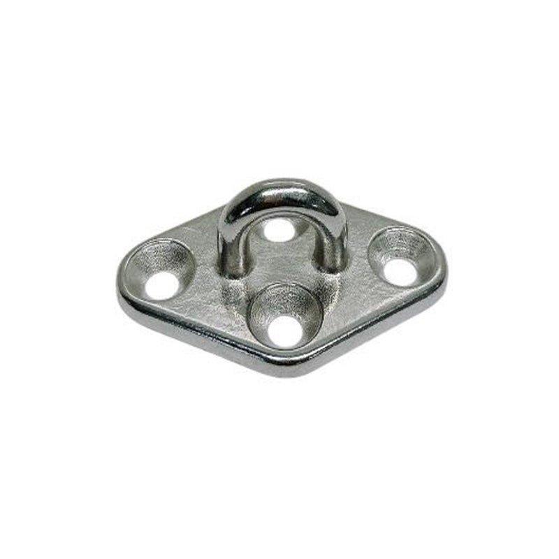 4 Pc Marine Stainless Steel T304 11/32" Diamond Pad Eye Welded Eye Pad Lift Rig