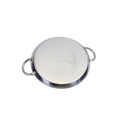 14'' Stainless Steel Round Serving Platter Ottoman Tray with Handles