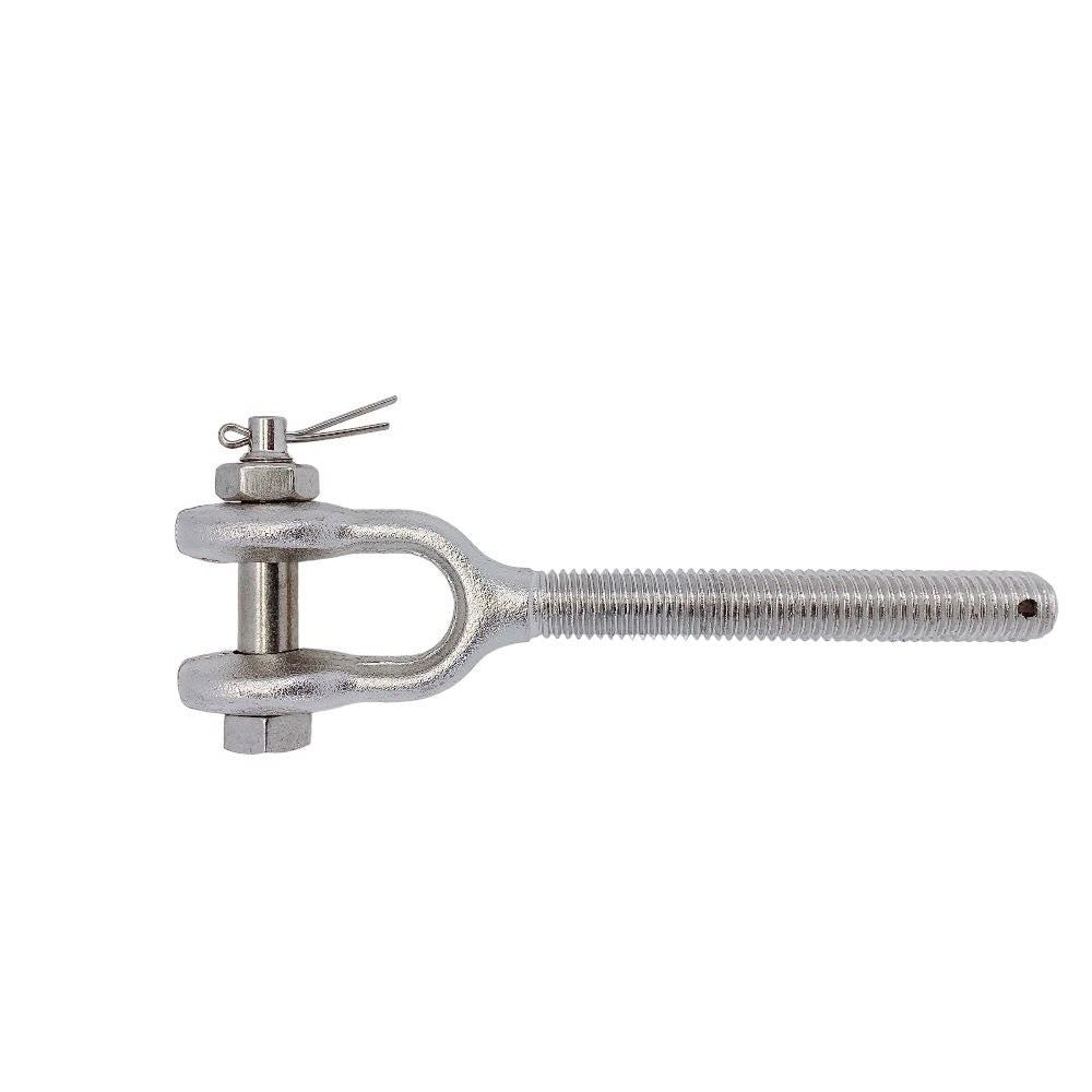 T316 Stainless Steel 3/8" Drop Forged Turnbuckle Jaw LEFT HAND Thread 1200Lb WLL