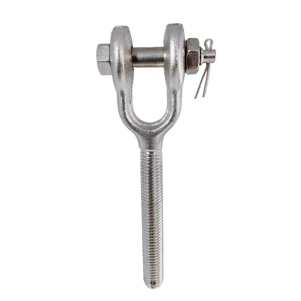 4 Pc Set T316 Stainless Steel Drop Forged Turnbuckle Jaw Right Hand Thread, Marine Rigging Jaw End Fitting for Cable Wire Rope