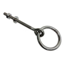 4 Pc Set Marine T304 Stainless Steel Ring Eye Bolt Shoulder Bolt, Lifting Eye Fastener for Boat, Dock, Deck, and Outdoor Hardware