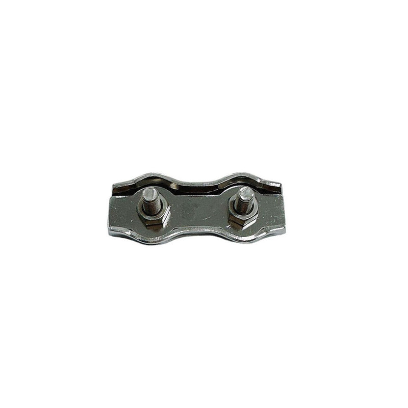 Marine Stainless Steel T304 5/32" Duplex Clip Bolt 2 Post Wire Rope Clip