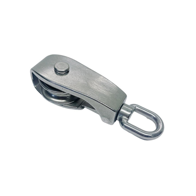 Marine Boat Stainless Steel T304 2" Sheave Snatch Block 3/8" Rope 1,200 Lbs WLL