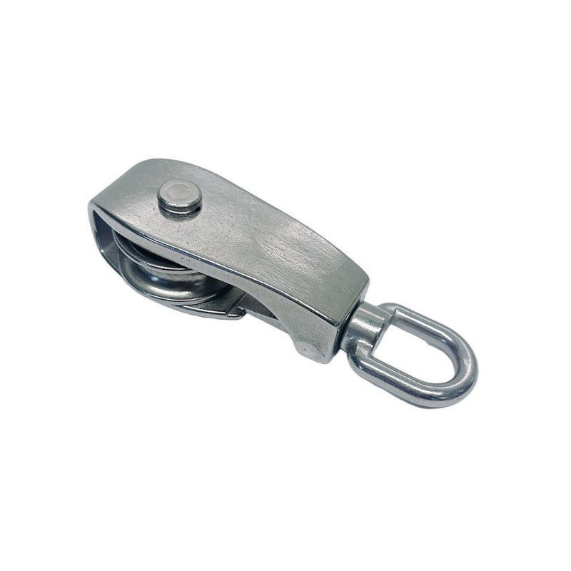 4 Pcs Marine Stainless Steel T304 2" Sheave Snatch Block 3/8" Rope 1,200 Lbs WLL