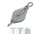 Stainless Steel T304 WIDE Swivel Eye Block For Wire Rope Cable Lifting Rigging