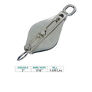 Stainless Steel T304 WIDE Swivel Eye Block For Wire Rope Cable Lifting Rigging