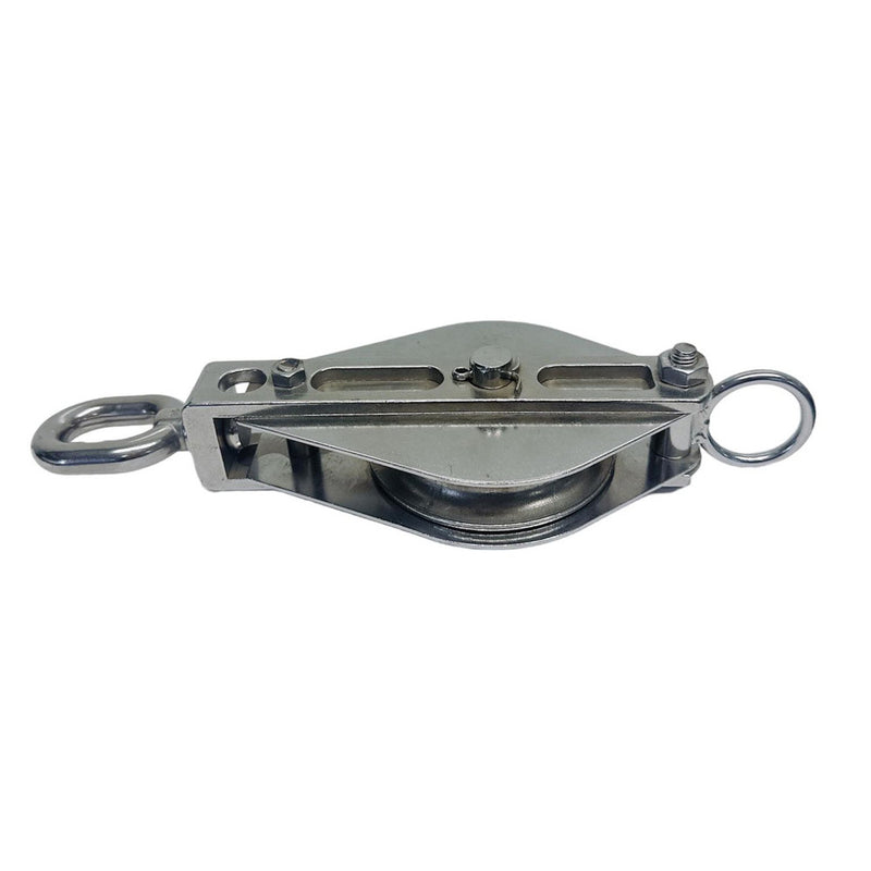 Stainless Steel T304 WIDE Swivel Eye Block For Wire Rope Cable Lifting Rigging