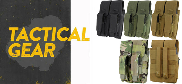 Molle Tactical PALS Double Kangaroo Magazine Mag Pouch