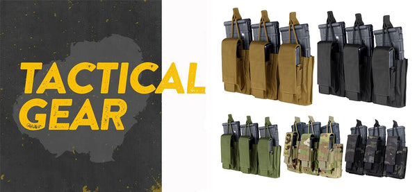 5.56/.223 Molle Pals Tactical Open Top Triple Kangaroo Pouch GENII