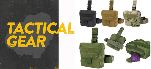 Molle Tactical Drop Leg Dump Pouch SWAT Thigh Leg Rig Mag Dump Holster