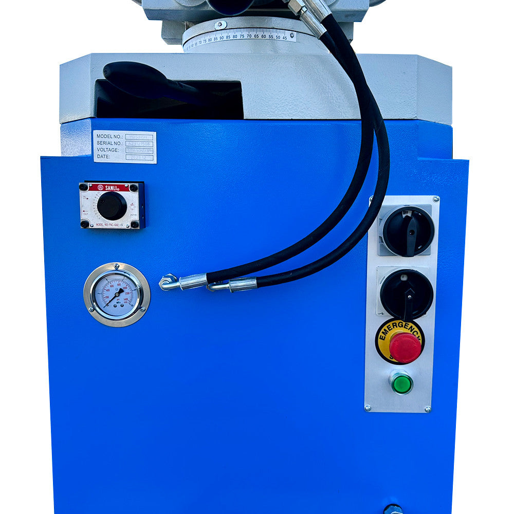 Semi-Automatic Hydraulic 4HP 12.5" Cold Cut Saw Swivel 2-Speed Circular Coldsaw Metal Cutting 220v 3 PHASE