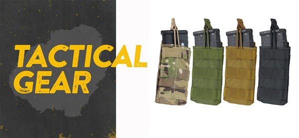 Single Modular MOLLE Open Top Pull Cord 5.56 Mag Pouch