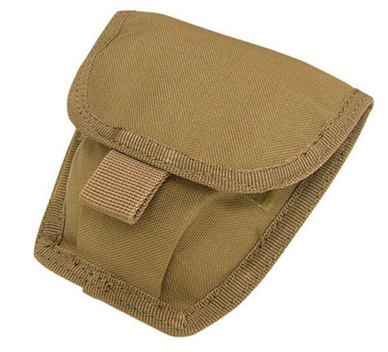 Tactical MOLLE PALS LEO Double Two Handcuff Hook Loop Pouch Holster Utility Pouch