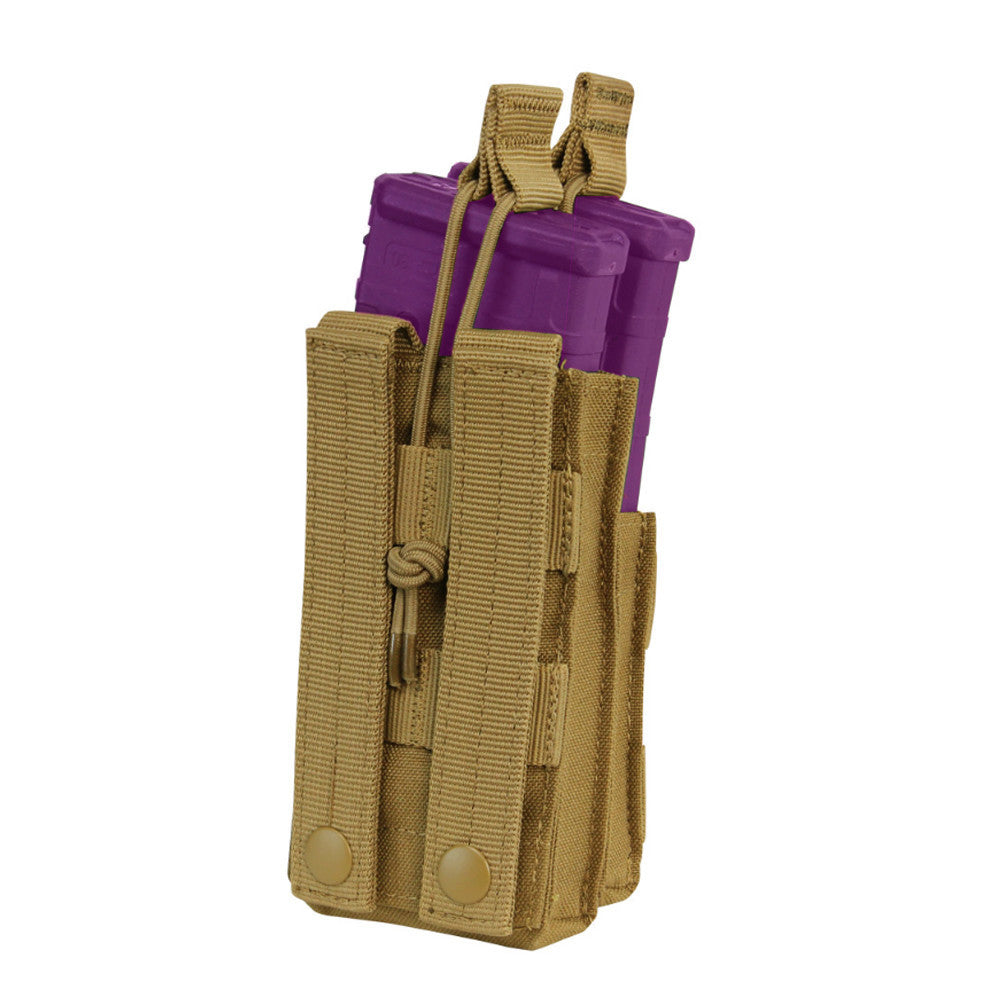 MOLLE PALS Modular Single Stack Bungee Open Top Magazine Mag Pouch
