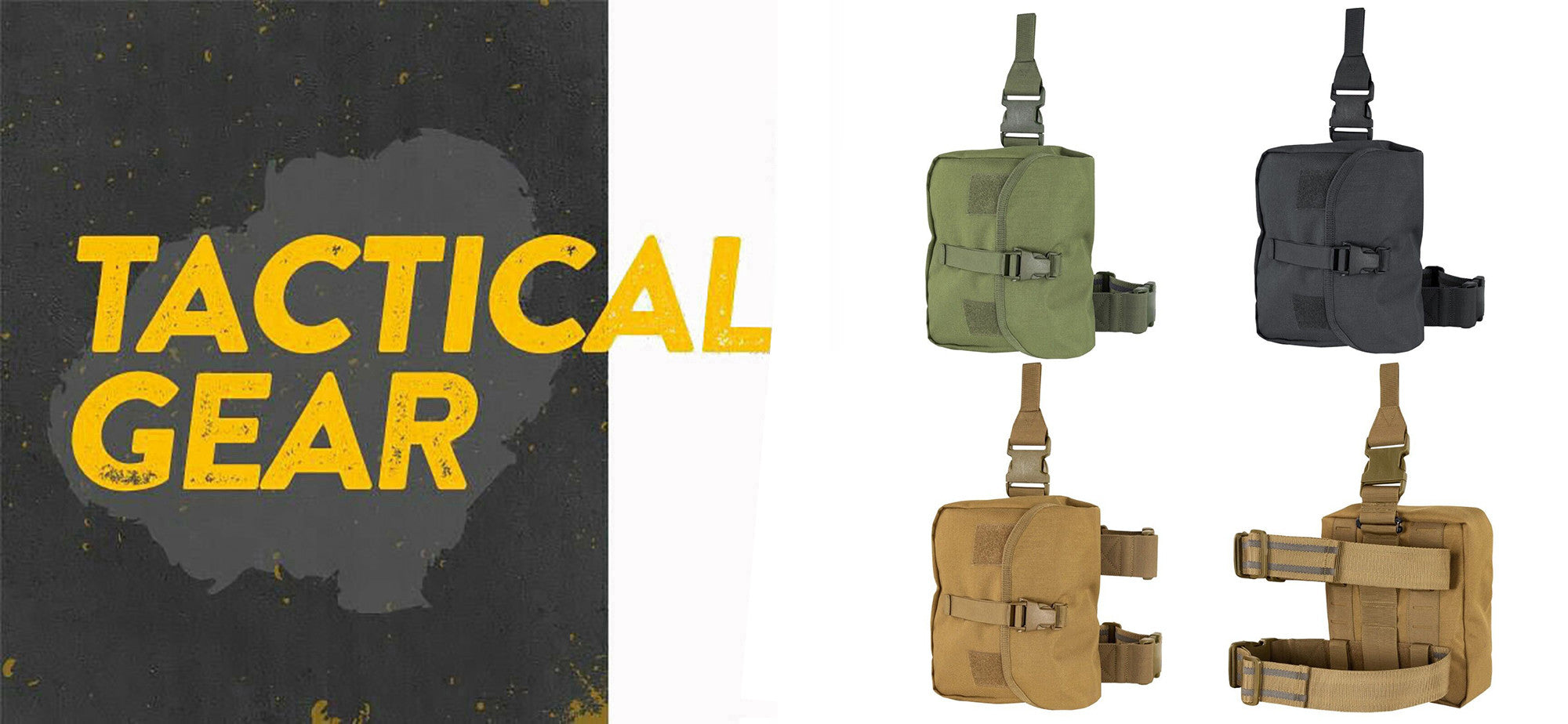 Fire Rescue Drop Leg Rig Pouch Tactical Gas Mask Drop Leg Pouch Rig