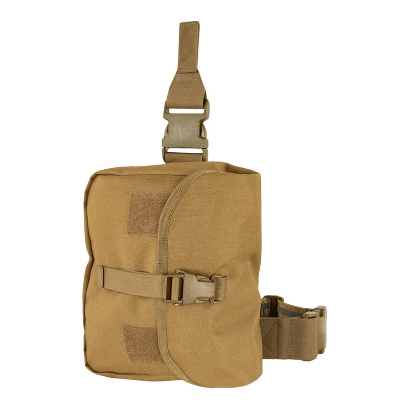 Tactical Gas Mask Drop Leg Pouch Rig
