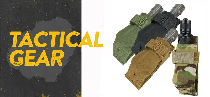 MOLLE Belt Carabiner Multi Purpose Tool Utility Flashlight Pouch