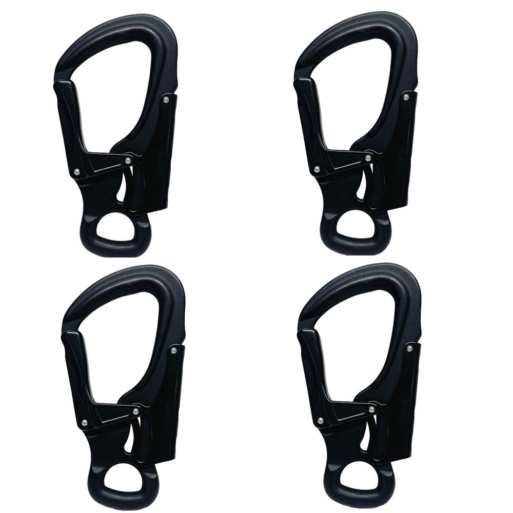 4 Pcs Aluminum Alloy Forged Snap Auto Locking Carabiner 32KN Climbing Snap Lock